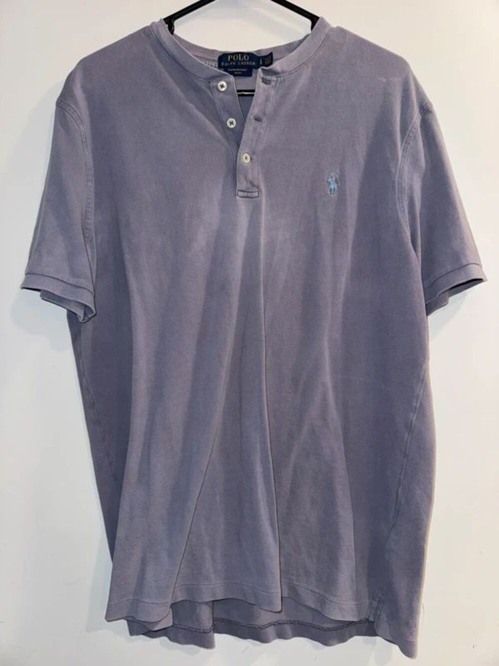 Men’s Polo Ralph Lauren Henley Featherweight Mesh Shirt-Size Large
